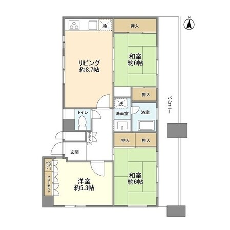 ライオンズマンション新大久保第２の物件間取画像